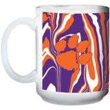 Clemson Tigers 15oz. Tie-Dye Ceramic Mug