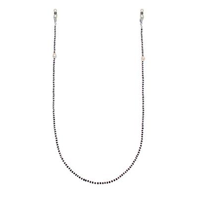 Elli - Brillenkette Barock Perlen Glas Beads 925 Silber Ketten Damen