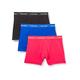 Calvin Klein Men's 3 Pack Trunks - Cotton Stretch Trunk, Kettle Blue/Strawberry Field/Black, XL