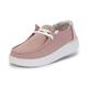 Hey Dude Wendy Rise - Women Casual Shoes - Moccasin Style - Chambray Rose - Lightweight Comfort - Ergonomic Memory Foam Insole - Designed in Italy and California - Size 4