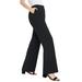 Plus Size Women's Tummy Control Bi-Stretch Bootcut Pant by Jessica London in Black (Size 28 W)