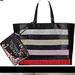 Victoria's Secret Bags | Brand New Victoria Secret Bling Tote And Wristlet | Color: Black/Pink | Size: Os