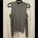 American Eagle Outfitters Tops | American Eagle Mock Neck Cold Shoulder Top | Color: Gray | Size: M