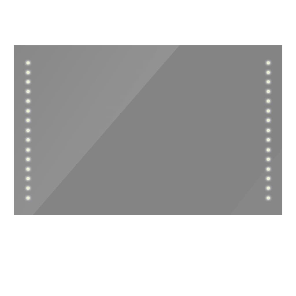 vidaXL Badspiegel mit LED-Leuchten 100×60 cm Image