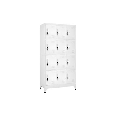 vidaXL Schließfachschrank mit 12 Fächern 90x45x180 cm