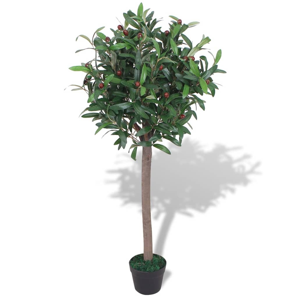 vidaXL Künstlicher Lorbeerbaum mit Topf 120 cm Grün Image