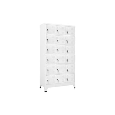 vidaXL Schließfachschrank mit 18 Fächern Metall 90x40x180 cm