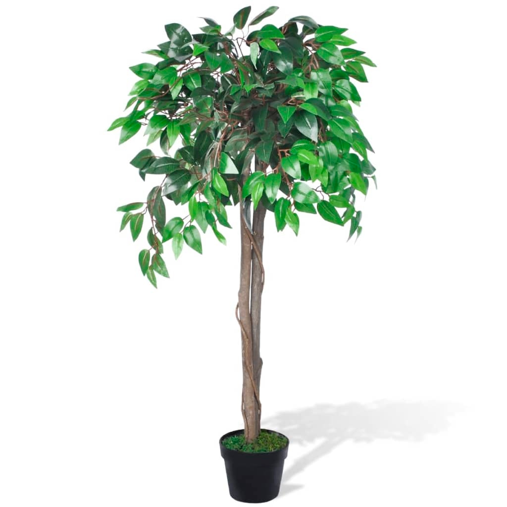 vidaXL Künstlicher Ficus mit Topf 110 cm Image