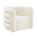Curves Cream Velvet Lounge Chair - TOV Furniture TOV-S68233