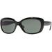 Ray-Ban RB4101 Jackie Ohh Sunglasses - Women's Black Frame Crystal Green Polarized Lenses 601-58-5817