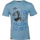 Rusty Stitches You Talkin To Me T-Shirt, bleu, taille S