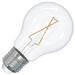 Bulbrite 776871 - LED2A19/27K/FIL/3 Victorian Style Antique Filament LED Light Bulb