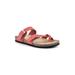 Women's Gracie Sandal by White Mountain in Red Leather (Size 9 M)