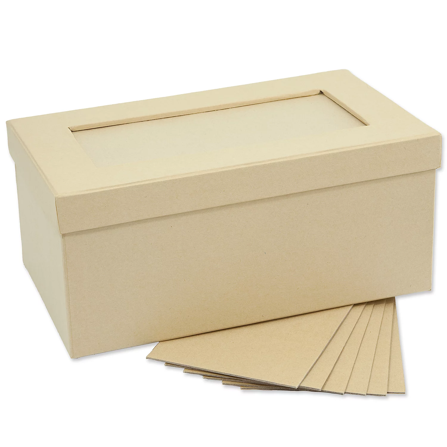 Rechteckige Fotobox aus Pappe, 27,5 x 16,5 x 11,5 cm Image