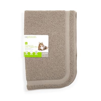 So Phresh Rectangular Cat Litter Trapper Mat, 35" L X 23.5" W, Tan