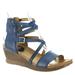 Miz Mooz Shay - Womens Euro 38 US 7.5 - 8 Navy Sandal Medium