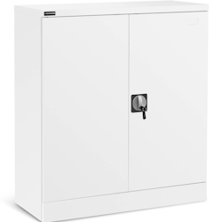Fromm & Starck Metallschrank - 102 cm - 2 Regalböden - weiß Image