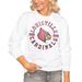 Women's White Louisville Cardinals Vintage Days Perfect Pullover Sweatshirt