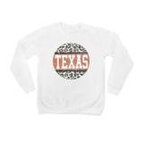 Youth White Texas Longhorns Scoop & Score Pullover Sweatshirt