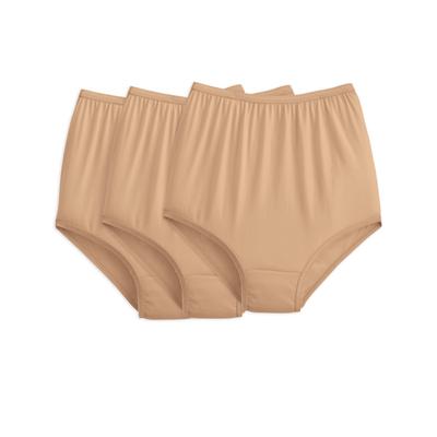 Blair Women's 3-Pack Nylon Panties - Tan - 9 - Mis...