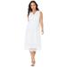 Plus Size Women's Lace Midi Dress by Jessica London in White (Size 28 W)