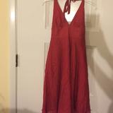 J. Crew Dresses | J. Crew Halter Neck Tie Dress | Color: Red | Size: 0