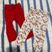 Zara Bottoms | 2 Skinny Pairs Jeans 18-24 Months | Color: Pink/Red | Size: 18-24mb
