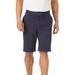 Men's Big & Tall 10" Flex Full-Elastic Waist Chino Shorts by KingSize in Navy (Size 42)