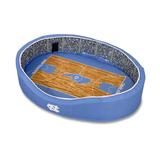 Carolina Blue/White North Tar Heels 23'' x 19'' 7'' Small Basketball Stadium Oval Dog Bed