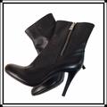 Coach Shoes | Coach “Bethie” Nappa Leather Cuff Booties 5.5b | Color: Black | Size: 5.5