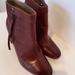 Anthropologie Shoes | Euc Anthropologie H London Booties “Wine” Size 38 | Color: Black/Red | Size: 7.5