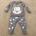 Disney Pajamas | Gray Disney Infant Two Piece Pajama Set | Color: Gray | Size: 12-18mb