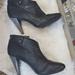 Coach Shoes | Coach Aliza Black Leather Heel Bootie Sz 10b | Color: Black | Size: 10