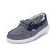 Hey Dude Laila - Women Casual Shoes - Modern Slip On Deck Shoe Style - Chambray Sea Blue - Lightweight Comfort - Ergonomic Memory Foam Insole - Designed in Italy and California - Size 8