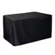 QIAOH Rattan Cube Cover 125x125x75cm, Cube Garden Furniture Covers, Waterproof Wind-proof Patio Furniture Cover Heavy Duty 420D Oxford Cloth Garden Table Cover Anti-UV