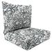 Outdoor 2PC Deep Deat Chair Cushion-COPELAND NOIR RICHLOOM - Jordan Manufacturing 9740PK1-6494D