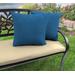 "20"" Outdoor Accessory Throw Pillows, Set of 2- Sunbrella CAVAS REGATTA GLEN RAVEN - Jordan Manufacturing 9972PK2-3740H"