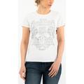 Rokker Wings Classic T-shirt da donna, bianco, dimensione XS per donne