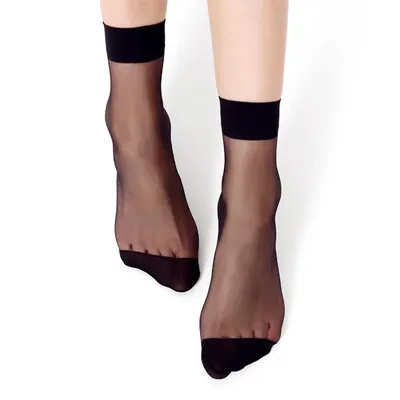 Chaussettes d'été transparentes pour femmes 10 /20 paires courtes en soie cristal fin à la