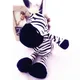 Peluche animal zèbre en coton PP doux 25/35cm jouet cadeau d'anniversaire ou de Noël