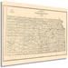 HISTORIC PRINTS HISTORIX Vintage 1898 Kansas State Map - 24X36 Inch Vintage Map Of Kansas Wall Art Decor | 24 H x 36 W x 0.1 D in | Wayfair