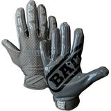 Battle Sports Triple Threat Adult Receiver Gloves Charcoal