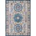 Blue/Orange 48 x 30 x 0.6 in Area Rug - Bungalow Rose Bartolo Oriental Orange/Blue Area Rug Polypropylene | 48 H x 30 W x 0.6 D in | Wayfair