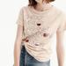 J. Crew Tops | J. Crew Red Wine Graphic Tee Size Small | Color: Pink | Size: S
