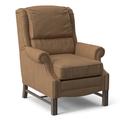 Birch Lane™ Sherry 36.5" Wide Faux Leather Standard Recliner Genuine Leather in Gray/Brown | 46 H x 36.5 W x 40 D in | Wayfair