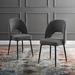 Corrigan Studio® Marianka Dining Side Chair Fabric Upholstered/Fabric in Gray/Black | 33.5 H x 23 W x 23 D in | Wayfair