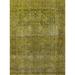 Green 48 x 24 x 0.35 in Indoor Area Rug - Bungalow Rose Perrie Oriental Area Rug Polyester/Wool | 48 H x 24 W x 0.35 D in | Wayfair