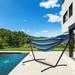 Arlmont & Co. Double Classic Hammock w/ Stand, Portable Height Adjustable 2-Person Hammock w/ Carrying Pouch & Powder Coated Steel Frame Cotton