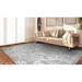 White 24 x 0.35 in Area Rug - Bungalow Rose Parmar Persian Arabesque Charcoal Area Rug Polypropylene | 24 W x 0.35 D in | Wayfair