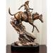 Union Rustic Ebros Wild West Cowboy Desert Bandit On Stallion Horse Racing Down Steep Rocky Slope Statue | 16.75 H x 11.75 W x 4.5 D in | Wayfair